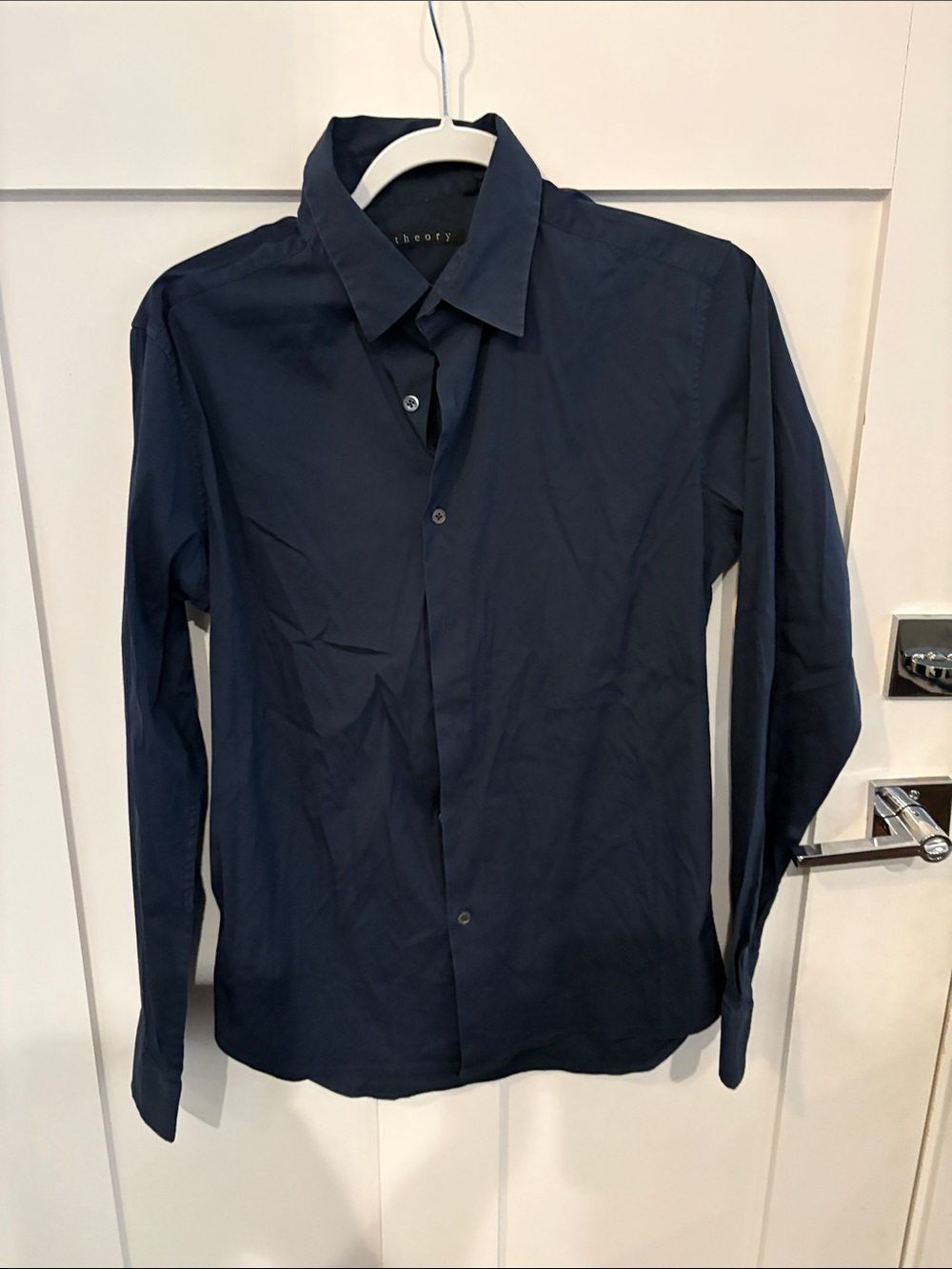 Theory Men’s Navy Dress Shirt